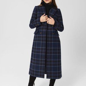 Hobbs Patricia Coat, Blue Multi, Size 4 US